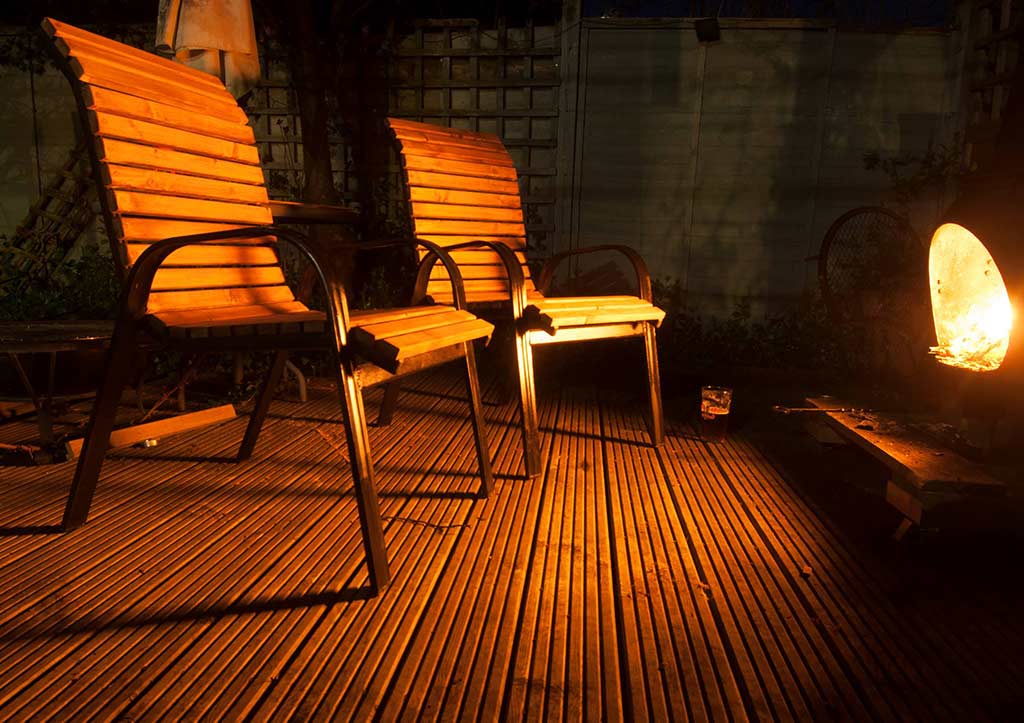 Chairs in their final location