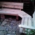 Bench completed with the corner seat